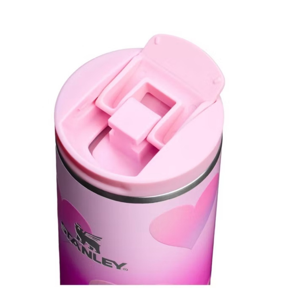 Stanley 16 oz Stainless Steel Aero Light Transit Bottle Powder Pink Heart - Picture 3 of 3